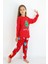 Kız Çocuk Orta Kalınlıkta Basic Baskılı Pijama Takımı 3