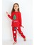 Kız Çocuk Orta Kalınlıkta Basic Baskılı Pijama Takımı 4