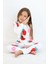 Kız Çocuk Orta Kalınlıkta Basic Baskılı Pijama Takımı 3