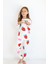 Kız Çocuk Orta Kalınlıkta Basic Baskılı Pijama Takımı 4