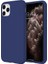 Apple iPhone 11 Pro Max İnce Mat Silikon Kılıf Lacivert 1