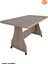 Tekerlekli Mdf Masa %100 Mdf Çalışma Masası Salon Orta Sehpa 5