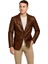 Diego Hakiki Deri Erkek Taba/Kahve Blazer Ceket 1