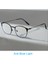 Metal Çerçeveli Ultra Hafif Anti Blue Light Unisex Yuvarlak Gözlük 3