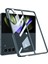 Galaxy Z Fold 5 Kılıf Lüks Full Camlı Kıpta Kapak 1