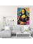 Mona Lisa Kanvas Tablo Duvar Sanatı - Klasizm ve Popart Kanvas Klasizmi Pop Art ile Birleştirir Kanvas Duvar Sanatı 3