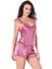 Arias Closet Gül Kurusu Saten Babydoll Şort Takımı 2