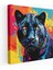 Pop Art Siyah Panther Kanvas Tablo - Renkli Arka Plan Canlı Panther Duvar Sanatı 1
