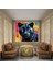 Pop Art Siyah Panther Kanvas Tablo - Renkli Arka Plan Canlı Panther Duvar Sanatı 3