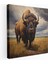 Buffalo Kanvas Tablo - Açık Alanda Majestik Bizon - Vahşi Yaşam Duvar Sanatı 1