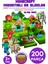 Minecraft Manyetik Küpler - 200 Parça Zeka Geliştirici Blok Oyuncak 3+ Yaş Eğitici Oyuncak Seti 1