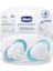 Edolika Chicco Physio Silikon Emzik 4m+ 2'li - Mavi 1
