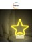 Neon Yıldız LED Pil+Usb LED Işıklı Masa ve Gece Lambası Yıldız LED Sevgiliye Neon Dekorasyon Hediye 4