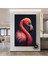Flamingo Duvar Sanatı; Kanvas Baskı; Pembe Flamingo; Tropikal Dekor; Egzotik Kuş; Pembe Flamingo San 5