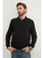 Fitilli Polo Yaka Düğmeli Sweatshirt 6