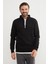 3 Iplik Basic Dik Yaka Yarım Fermuarlı Sweatshirt 1