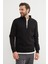 3 Iplik Basic Dik Yaka Yarım Fermuarlı Sweatshirt 3