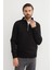3 Iplik Basic Dik Yaka Yarım Fermuarlı Sweatshirt 6