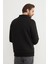 3 Iplik Basic Dik Yaka Yarım Fermuarlı Sweatshirt 8