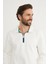 Basic Polo Yaka Yarım Fermuarlı Pike Sweatshirt 5
