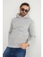 3 Iplik Basic Kanguru Cepli Slim Fit Kapüşonlu Sweatshirt 2