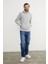 3 Iplik Basic Kanguru Cepli Slim Fit Kapüşonlu Sweatshirt 3