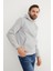 3 Iplik Basic Kanguru Cepli Slim Fit Kapüşonlu Sweatshirt 4