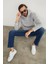 3 Iplik Basic Kanguru Cepli Slim Fit Kapüşonlu Sweatshirt 6