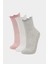 Kız Çocuk 3'lü Pamuklu Uzun Çorap F7217A8NS 1