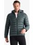 Su İtici Slim Fit Dar Kesim İç Cep Detaylı Kapüşonlu Fermuarlı Cepli Şişme Mont N4661AZ25AU 3