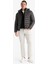 Su İtici Slim Fit Dar Kesim İç Cep Detaylı Kapüşonlu Fermuarlı Cepli Şişme Mont N4661AZ25AU 2