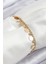 316L Çelik Sıralı Pul Model Gold Renk Kadın Bileklik 1