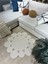 Rhea Jüt Hasırlı El Örgüsü Kilim Halı Hasır Yuvarlak 1