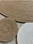 Rhea Jüt Hasırlı El Örgüsü Kilim Halı Hasır Yuvarlak 5