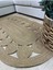 Cookie Jüt Hasırlı El Örgüsü Kilim 1