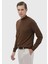 Tarçın Bato Yaka Düz Örgü Yün Karışımlı Triko Kazak 3
