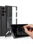 Samsung Galaxy S24 Ultra Kamera Korumalı Şeffaf Tasarımlı LEGO Standlı Kapak Ryc/lego 3