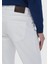 Beyaz Düz Regular Fit Denim %100 Pamuk Pantolon 5