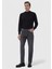 Koyu Gri Düz Regular Fit Denim %100 Pamuk Pantolon 1