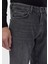 Koyu Gri Düz Regular Fit Denim %100 Pamuk Pantolon 4