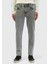 Gri Düz Regular Fit Denim %100 Pamuk Pantolon 2