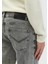 Gri Düz Regular Fit Denim %100 Pamuk Pantolon 4