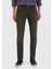 Kahverengi Düz Slim Fit Denim Pamuk Karışımlı Pantolon 2