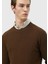 Tarçın Bisiklet Yaka Jakarlı Yün Karışımlı Triko Kazak 4