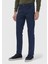 Mavi Düz Slim Fit Denim Pamuk Karışımlı Pantolon 3