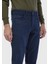 Mavi Düz Slim Fit Denim Pamuk Karışımlı Pantolon 4