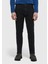 Siyah Düz Slim Fit Denim Pamuk Karışımlı Pantolon 2