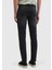 Koyu Gri Düz Slim Fit Denim Pamuk Karışımlı Pantolon 5