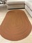 Galileo Oval Jüt Yuvarlak Hasır Görünümlü Klasik Halı Kilim 2