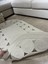 Krem Jüt Hasırlı El Örgüsü Kilim 6